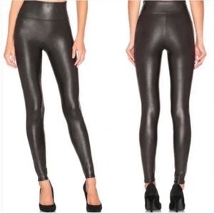 Spanx Faux Leather look black leggings